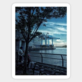 East River, Manhattan, New York City Sticker